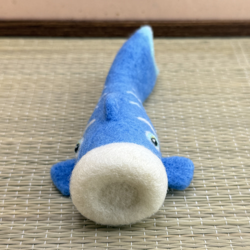 こどもの日〈鯉のぼりとシマエナガ〉羊毛フェルト 置物 五月人形