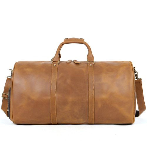 大判手作り牛革レトロ旅行バッグ超大容量本革ボストンバッグ ボストン