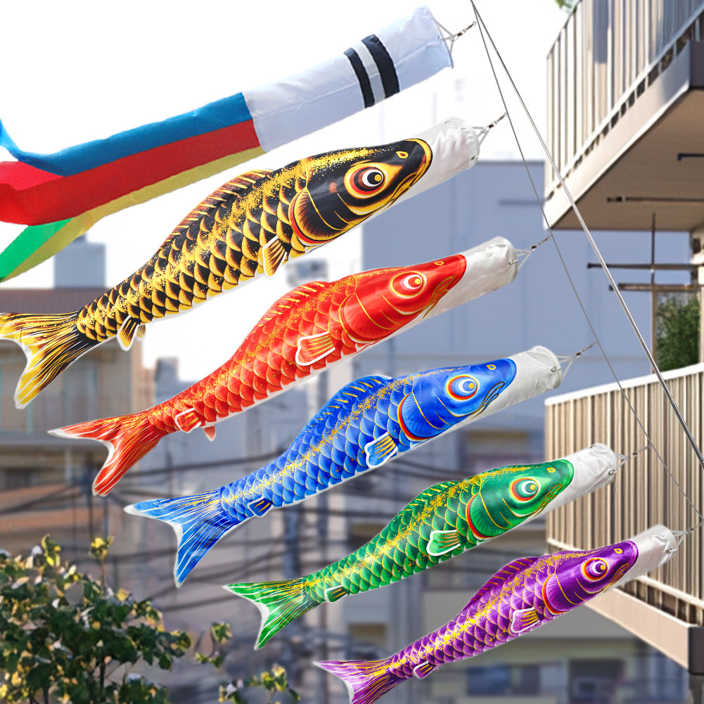 OKBABY 鯉のぼり こいのぼり ベランダ ポリエステル 1.5mセット ベランダ コンパクト 初節句