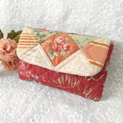 ♡20㎝ファスナーキルティングポーチ♡ハンドメイド パッチワーク