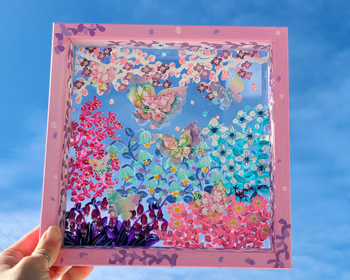 原画　アクリル画　アート　【 あなたは花　一生をかけて咲く花】 原画 アクリル画 アート 【 あなたは花 一生をかけて咲く花】