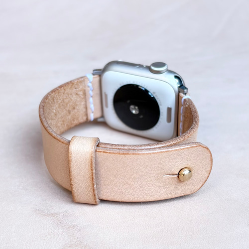 Apple Watch バンド 本革 ヌメ革 アップルウォッチ レザーベルト