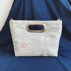 374 帯リメイク　宝相華の2wayミニバッグ　匿名配送 374 帯リメイク 宝相華の2wayミニバッグ 匿名配送