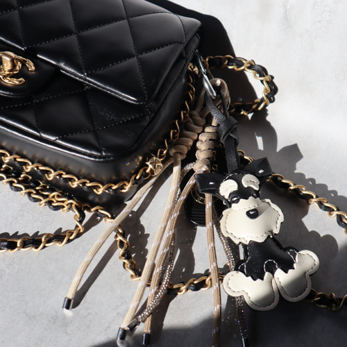 VERY 掲載】バッグチャーム ストラップ◼︎シュナウザー スマホケース