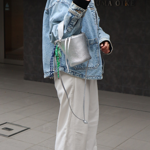 VERY 掲載】 バッグチャーム ストラップ ◼︎Naby & Green◼︎ リボン