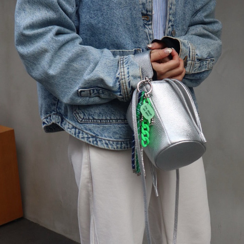 VERY 掲載】 バッグチャーム ストラップ ◼︎Naby & Green◼︎ リボン