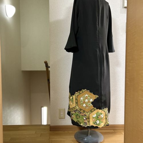 065 13号 上品留袖ドレス 裏地付 細見え 結婚式 パーティ フォーマル