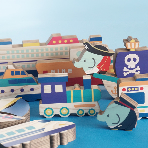 線路と海を走るのりものセット（単体販売） 4枚目の画像