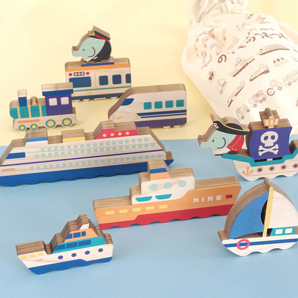 線路と海を走るのりものセット（単体販売） 3枚目の画像