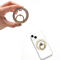 MagSafe対応 スマホリング 【 Simple －クラシック－ 】 名入れ マグセーフ iPhone FA35A 15枚目の画像