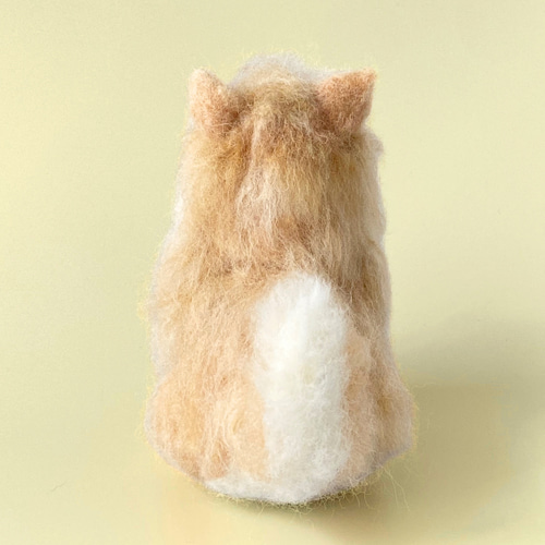 いつでもいっしょ♪ ふわふわ羊毛フェルトのポメラニアン 犬の