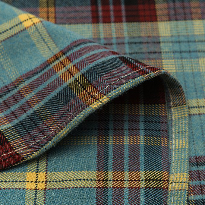 春 秋冬新作 メンズ チェック柄グラデーションラペル長袖シャツ 男 おしゃれ 通勤 ビジネス トップス