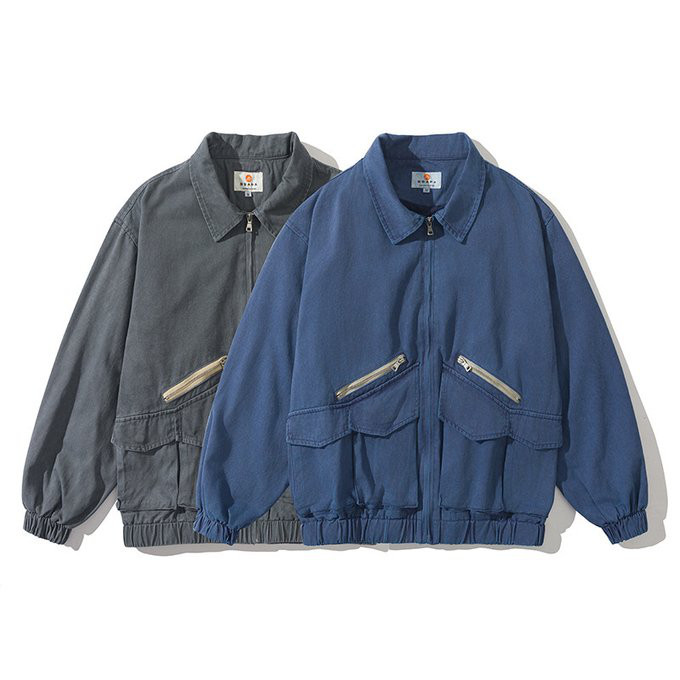 春 秋冬新作 メンズ ヴィンテージ・カジュアル・ジャケット 無地 男 おしゃれ アウトドア 屋外 トップス コットン