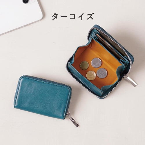 オーダー品　ファスナー小銭入れ　グリーン×オレンジ 楽天市場】【5%オフクーポン発行中】レディース ミニ財布