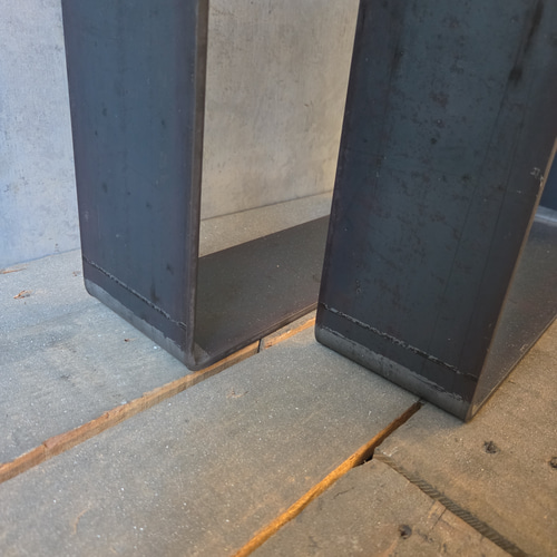 テーブル脚 アイアン家具 鉄脚 アイアン脚 アイアンレッグ 黒皮鉄 無骨