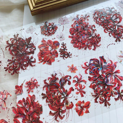 海外マステ　20巻まとめ売り　花B 海外マステ切り売り C-370