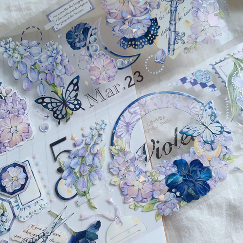 275 海外マスキングテープ 装飾マステ petテープ コラージュ