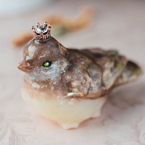 アンティークローズフィンチ 鳥の置物 立体・オブジェ Shalestia