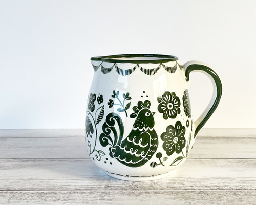 新作】ミルクピッチャー 〜Jardín〜 004GG ミルクピッチャー 陶工房