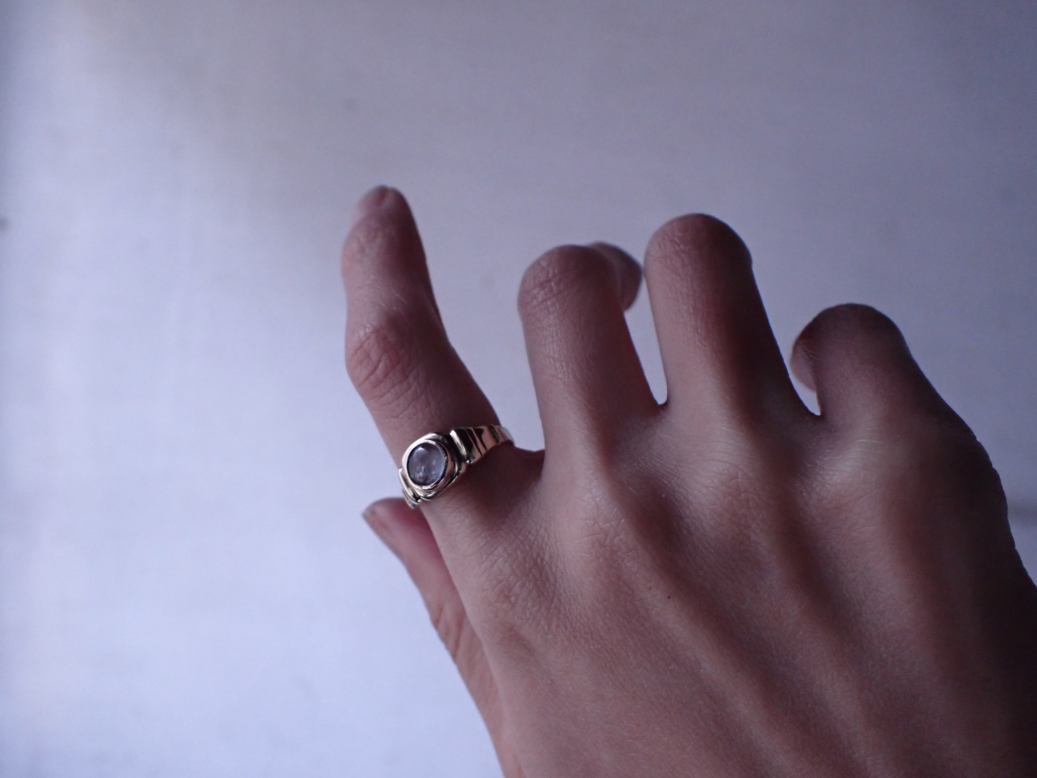 【 アクアマリンの指環　１０号 】アクアマリン／３月誕生石／指輪／真鍮