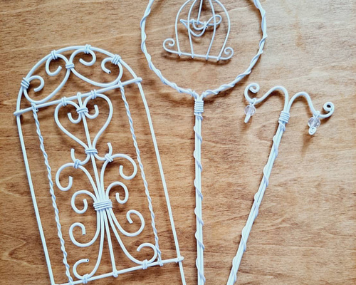 ワイヤークラフト ガーデンピック ガーデニング雑貨 フェンス