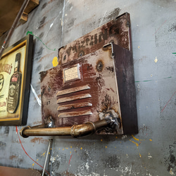 Copper素材マガジンラック 　インダストリアルデザイン　作家ハンドメイド Copper素材マガジンラック インダストリアルデザイン 作家