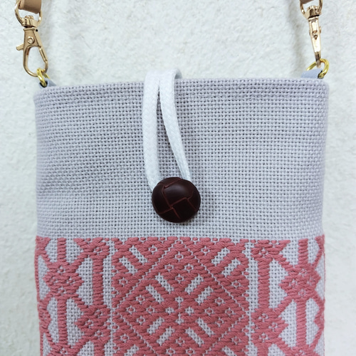 受注制作】こぎん刺し スマホホルダー スマホショルダー スマホ