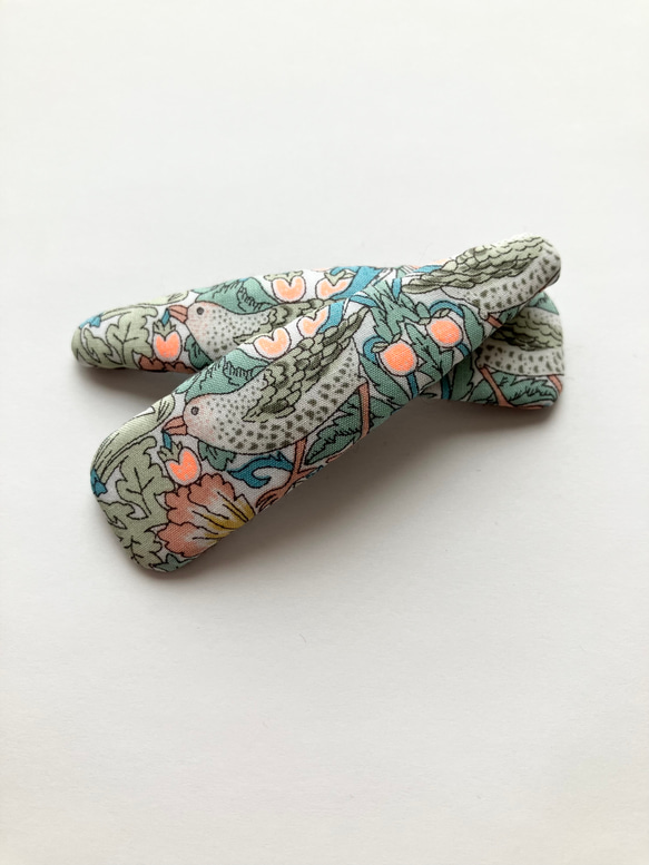 【再販】リバティ ストロベリーシーフ パッチンピン ネオンオレンジ ７cm 3枚目の画像