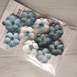 『FLOWER』 花の和紙コラージュ作品 美品！ コラージュ押し花 MIO'S FLOWER 妖精たちの詩 林操 アトリエMIO