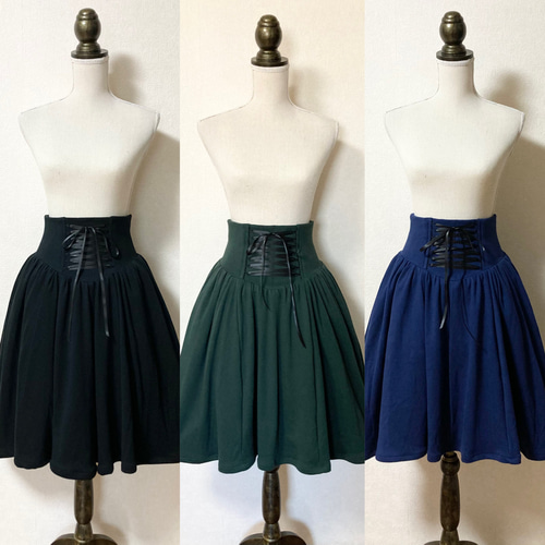 ⤵️ソフトコルセットスカート(ネイビー) ミニスカート Granny Sue