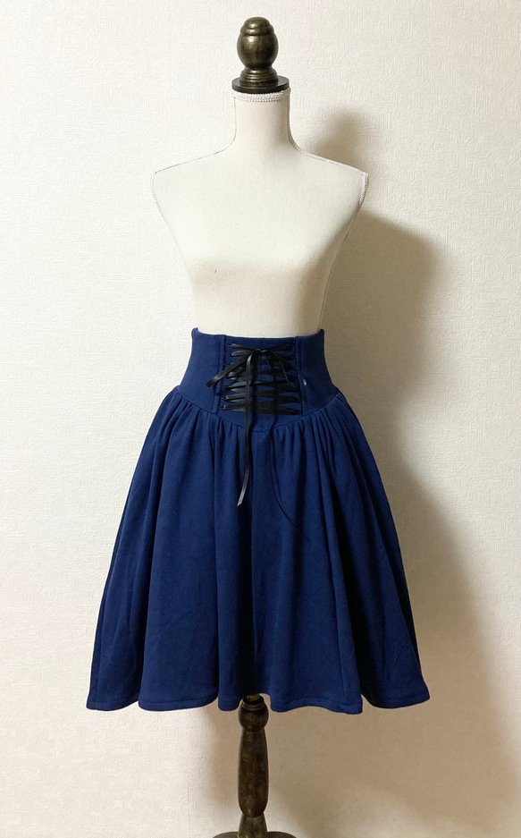 ⤵️ソフトコルセットスカート(ネイビー) ミニスカート Granny Sue