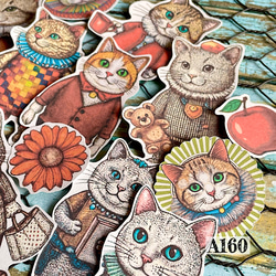 送料無料【A124コラージュ素材】Gleeシール ハロウィン ジャンク