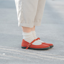 大人の着回しシューズ・ストラップシューズ【レッド】 靴 シューズ 4枚目の画像