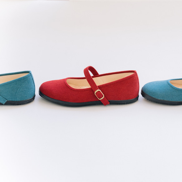 大人の着回しシューズ・ストラップシューズ【レッド】 靴 シューズ 9枚目の画像