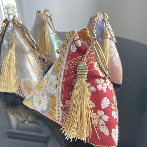 帯リメイク テトラポーチ 三角ポーチ ポーチ 彩の音 Aya-no-oto 通販