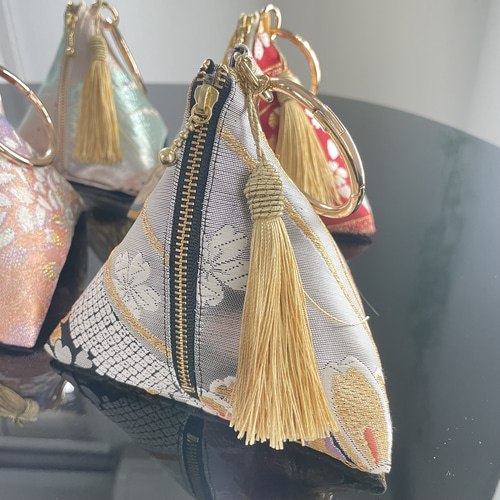 帯リメイク テトラポーチ 三角ポーチ ポーチ 彩の音 Aya-no-oto 通販