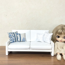 ブライス　リカちゃん　ドルフィー　ドール用　ミニチュアソファー出品参考画像 ブライス リカちゃん ドール用ミニチュアソファー オーダー受付