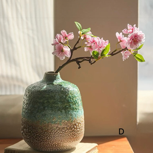 陶器製風景画の花瓶 約30cm 陶器製風景画の花瓶 約30cm