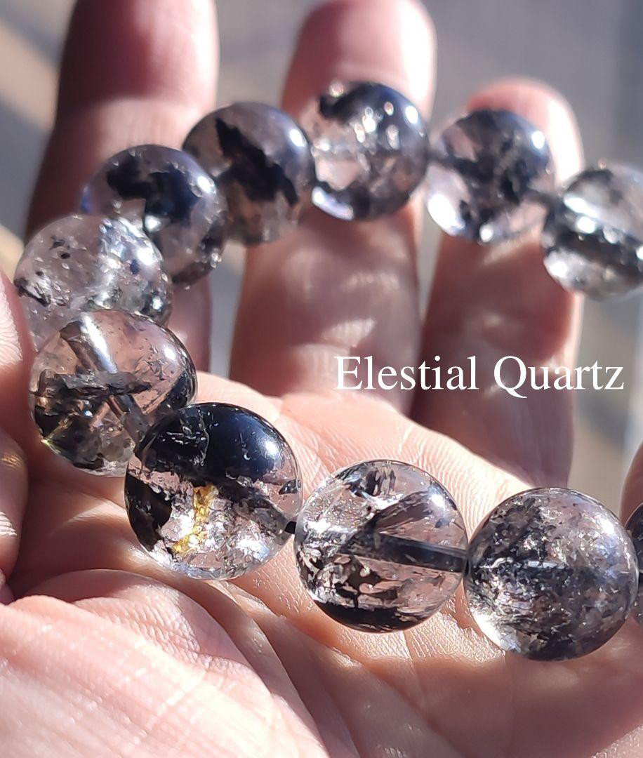 ◇希少・高透明度◇エレスチャルクォーツ◇14mm　◇ | ANNA - 天然石 - ブレスレット 19,800円