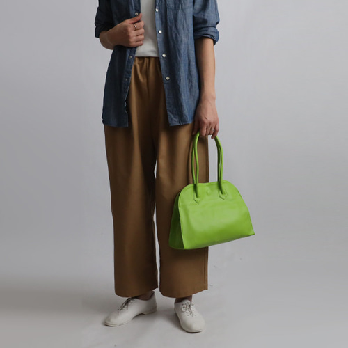 送料無料）上質シュリンク PUレザー トート ハンド バッグ 鞄 肩掛け