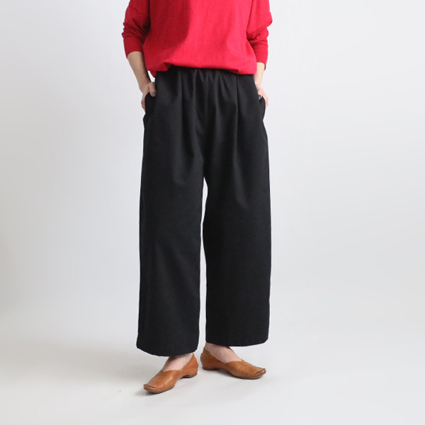 春うららＳＡＬＥ　９５cm丈　コットンチノ生地　誰にでも似合う定番 パンツ ストレート チノパン高身長さんにも黒R05A