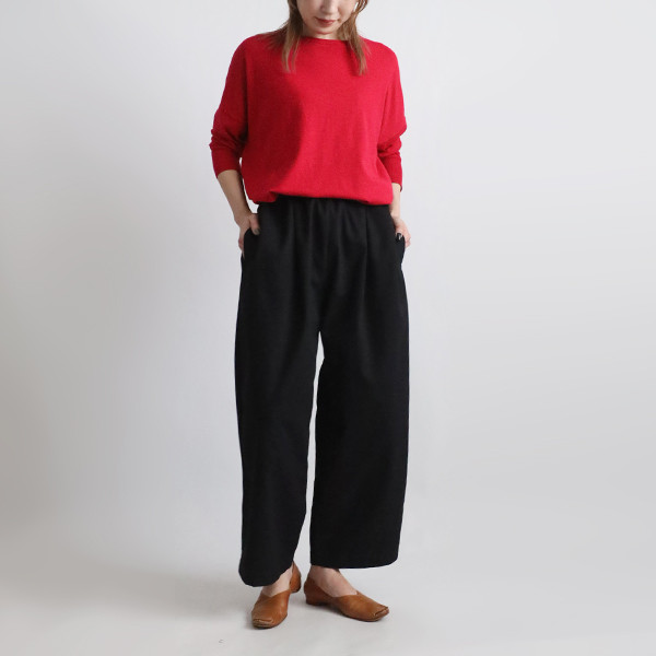 春うららＳＡＬＥ　９５cm丈　コットンチノ生地　誰にでも似合う定番 パンツ ストレート チノパン高身長さんにも黒R05A