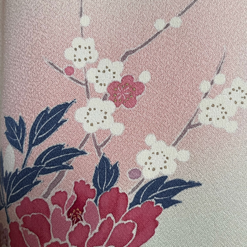 フォーマルドレス 訪問着 リメイク 結婚式 パーティー 桜色リボン