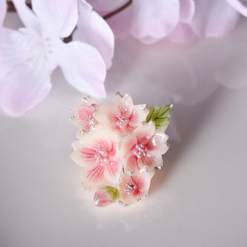 ⑥VENDOME 桜ブローチ 桜ブローチsilver ブローチ Fil Jewelry 通販 18951145｜Creema