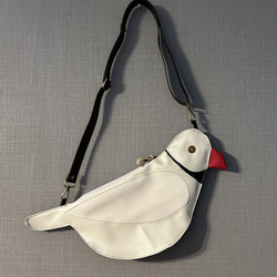 ショルダー バッグ ハンドメイド ニワトリ モチーフ カバン ポシェット 鳥 ニワトリ ショルダーバッグ 合皮 ショルダーバッグ 鳥吉ーTORIYOSHI