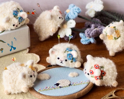 いっしょに手しごと♫針山ひつじさん ピンクッション 敬老の日