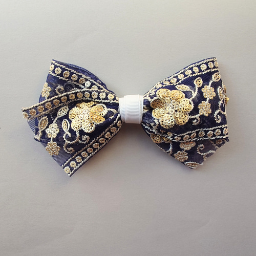 インド刺繍リボンの髪飾り 選べるパーツ ヘアアクセサリー その他ヘア