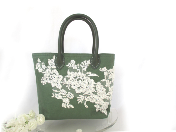 【幸せを呼ぶ花】トートバッグ　 2枚目の画像