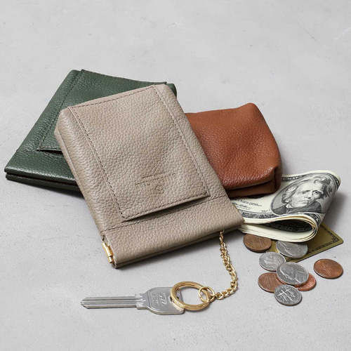 ワンタッチでパカッと開く コインケース ミニ財布