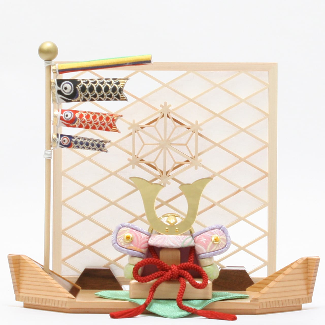 五月人形 コンパクト おしゃれ モダン インテリア  おすすめ 作家 伝統工芸士 木目込みかぶと 清輝  西陣織